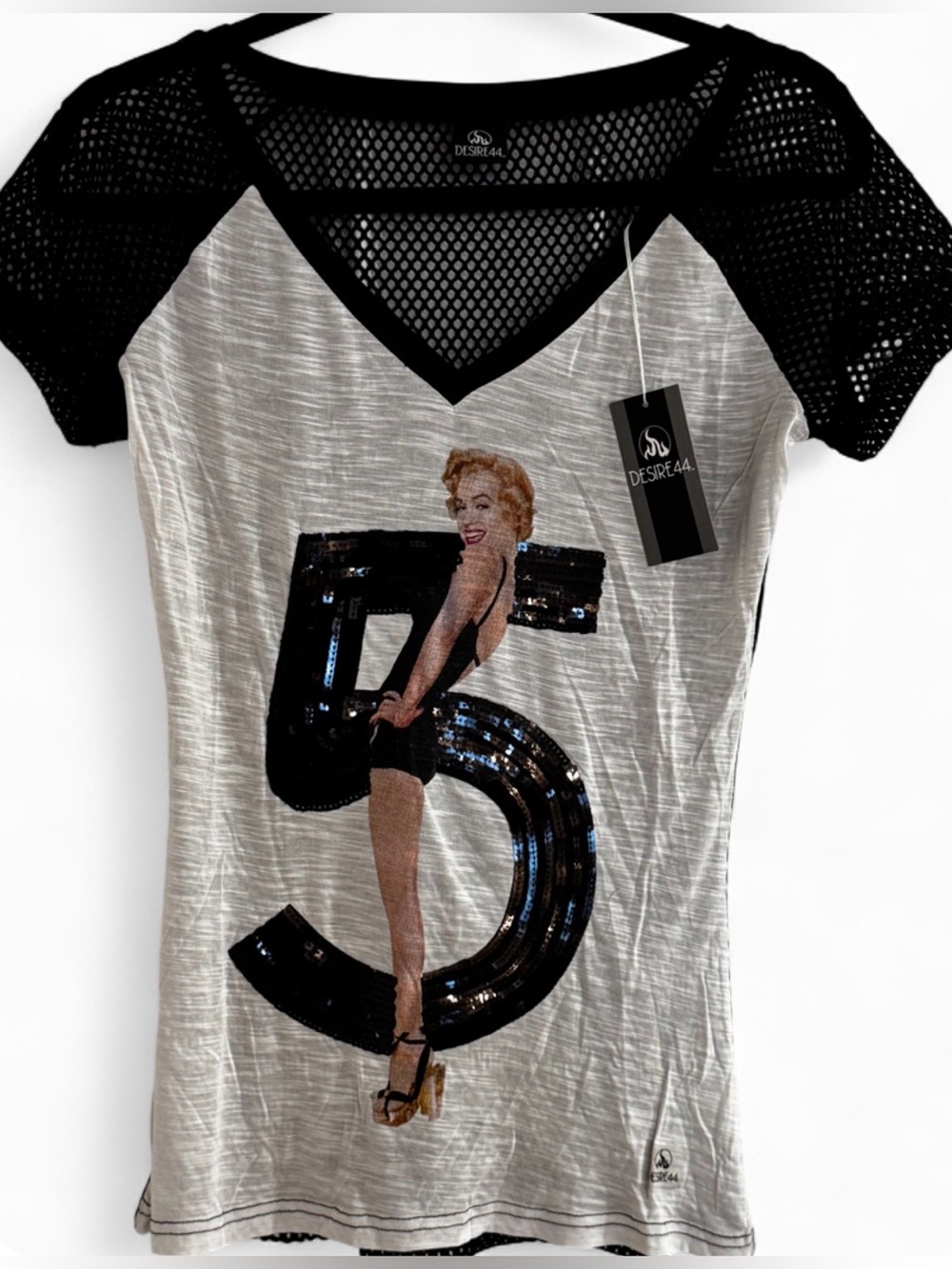 NWT Marilyn Monroe Chanel No. 5 Tee T-Shirt Y2K Deadstock! 💎